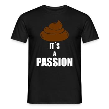 kacke poop geschenk Geschenkidee Geburtstag spaß - Männer T-Shirt - Schwarz - Vorne - AI Model Male 178 light (178cm)