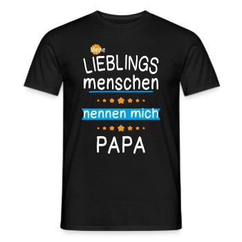 My favorite people call me Daddy Father's Day - Men's T-Shirt - black - Front - AI Model Male 178 light (178cm)
