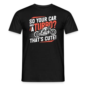 Bobber Motorcycle Racing Motorcyclist Saying - Men's T-Shirt - black - Front - AI Model Male 178 light (178cm)