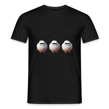Silkie Chickens Fluffy Silky Chicken Gang - Men's T-Shirt - black - Front - AI Model Male 178 light (178cm)