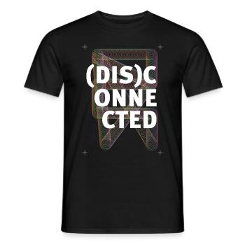 Disconnected - Men's T-Shirt - black - Front - AI Model Male 178 light (178cm)