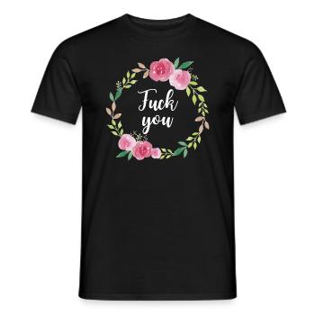 Fuck you - Sarcasmes Provocation Cool - T-shirt homme - noir - Devant - AI Model Male 178 light (178cm)