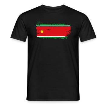 Guadeloupe - flagge gwada grunge - Männer T-Shirt - Schwarz - Vorne - AI Model Male 178 light (178cm)