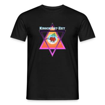Kirschen Zeit für Kirschfest - Männer T-Shirt - Schwarz - Vorne - AI Model Male 178 light (178cm)