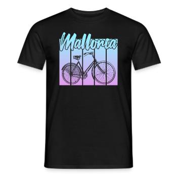 Vintage Bike Mallorca Sunset - Men's T-Shirt - black - Front - AI Model Male 178 light (178cm)