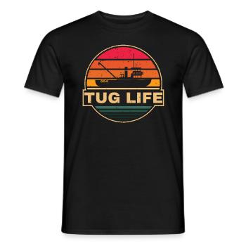 Schlepper Schleppboot Tug Life - T-shirt homme - noir - Devant - AI Model Male 178 light (178cm)