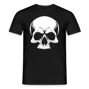 Skull - Men's T-Shirt - black - Front - AI Model Male 178 light (178cm)