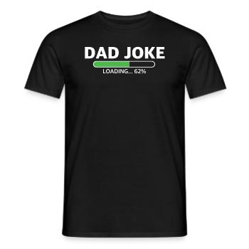 Papa Witz wird geladen | lustige Sprüche, Kind - Männer T-Shirt - Schwarz - Vorne - AI Model Male 178 light (178cm)