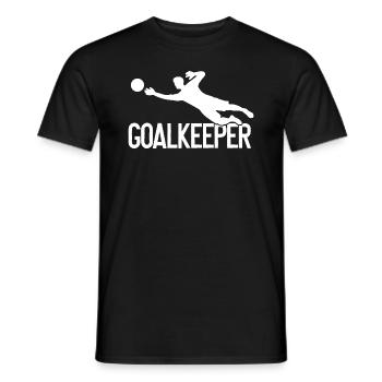 Goalkeeper Torwart Fußball Mannschaft Sport - Männer T-Shirt - Schwarz - Vorne - AI Model Male 178 light (178cm)