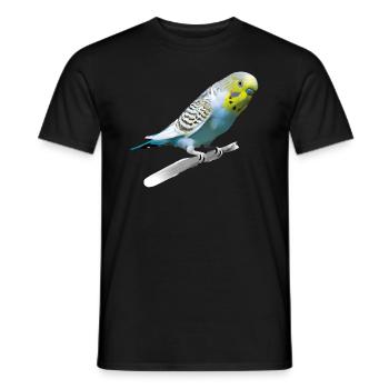 Perruche sucrée - T-shirt homme - noir - Devant - AI Model Male 178 light (178cm)
