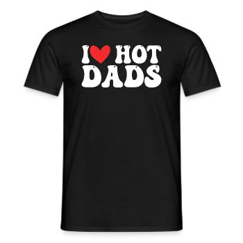 L’amour de papa chaud - T-shirt homme - noir - Devant - AI Model Male 178 light (178cm)