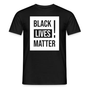 Manifestation Black Lives Matter - T-shirt homme - noir - Devant - AI Model Male 178 light (178cm)