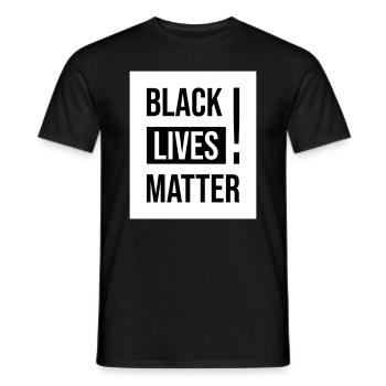 Black Lives Matter Shirt Gift - Männer T-Shirt - Schwarz - Vorne - AI Model Male 178 light (178cm)