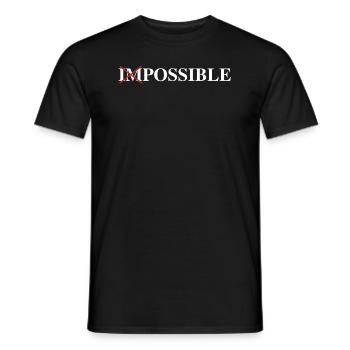 Möglich | Selbstvertrauen, Erfolg, Ziel, Mindset - Männer T-Shirt - Schwarz - Vorne - AI Model Male 178 light (178cm)