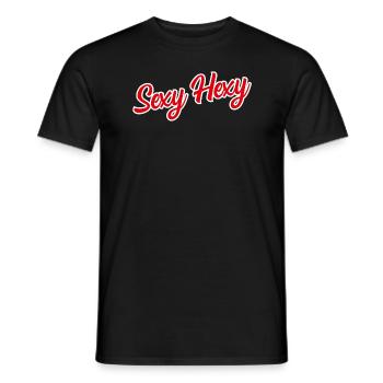 Sexy Hexy Halloween Schriftzug - Männer T-Shirt - Schwarz - Vorne - AI Model Male 178 light (178cm)