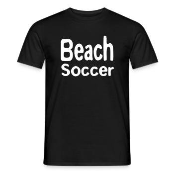Beach Soccer - Männer T-Shirt - Schwarz - Vorne - AI Model Male 178 light (178cm)