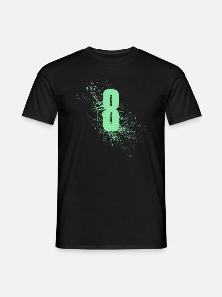 8 birthday - Men's T-Shirt - black