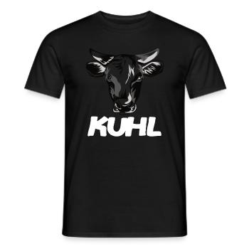lustige kuh kuhl - Männer T-Shirt - Schwarz - Vorne - AI Model Male 178 light (178cm)