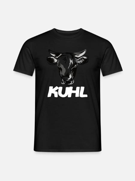 lustige kuh kuhl - Männer T-Shirt - Schwarz