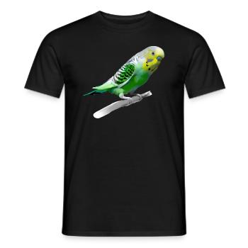 Perruche sucrée - T-shirt homme - noir - Devant - AI Model Male 178 light (178cm)