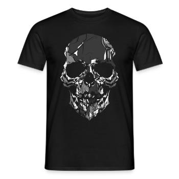 Totenkopf - Männer T-Shirt - Schwarz - Vorne - AI Model Male 178 light (178cm)