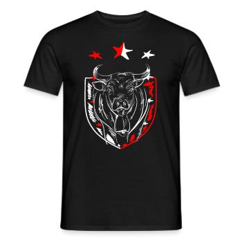 Walliser Vache d'Hérens Design für Vach-Fans - Männer T-Shirt - Schwarz - Vorne - AI Model Male 178 light (178cm)