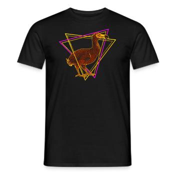 Dodo - oiseau disparu incapable de voler - T-shirt homme - noir - Devant - AI Model Male 178 light (178cm)