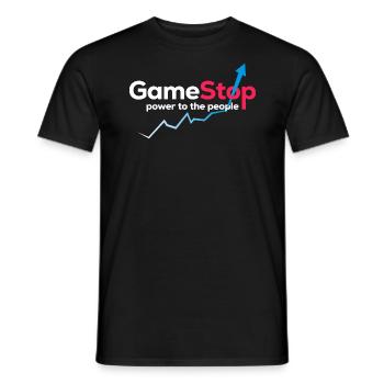 Game Power Graphic - Men's T-Shirt - black - Front - AI Model Male 178 light (178cm)