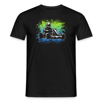 Go-Kart Motorsport Karts Kids Boys Kart Racing - Men's T-Shirt - black - Front - AI Model Male 178 light (178cm)