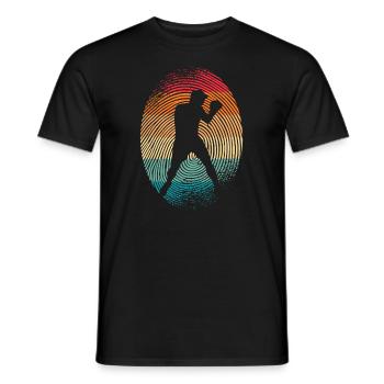 Boxing Boxing Fingerprint Boxer - Men's T-Shirt - black - Front - AI Model Male 178 light (178cm)