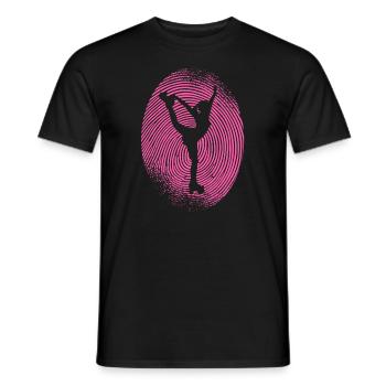 Roller Skates Roller Skates Fingerprint Roller Skate - Men's T-Shirt - black - Front - AI Model Male 178 light (178cm)