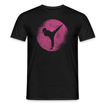 Taekwondo Martial Arts Fingerprint Women's Karate - Men's T-Shirt - black - Front - AI Model Male 178 light (178cm)