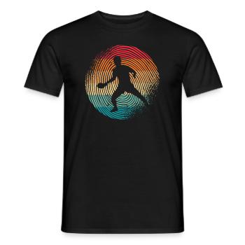 Joueur de tennis de table Empreinte digitale Jeu de tennis de table - T-shirt homme - noir - Devant - AI Model Male 178 light (178cm)