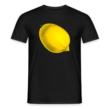 lemon - Men's T-Shirt - black - Front - AI Model Male 178 light (178cm)