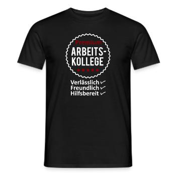 Bester Arbeitskollege Spruch Geschenk Herren - Männer T-Shirt - Schwarz - Vorne - AI Model Male 178 light (178cm)