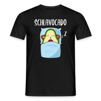 Lustige Avocado Schlafende Frucht Beere Geschenk - Männer T-Shirt - Schwarz - Vorne - AI Model Male 178 light (178cm)