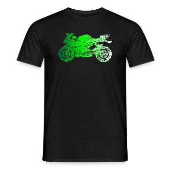 Motorcyclist Motorcyclist Gift - Men's T-Shirt - black - Front - AI Model Male 178 light (178cm)