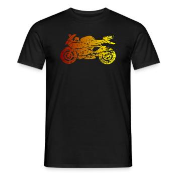 Motorcyclist Motorcyclist Gift - Men's T-Shirt - black - Front - AI Model Male 178 light (178cm)
