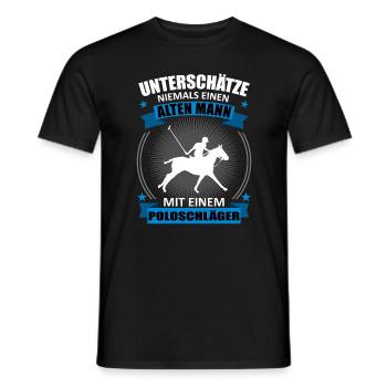 Polo Sport Alter Mann Spruch Geschenk Herren - Männer T-Shirt - Schwarz - Vorne - AI Model Male 178 light (178cm)