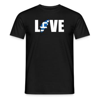 Rhodes Carte Île grecque Cadeau de Noël - T-shirt homme - noir - Devant - AI Model Male 178 light (178cm)