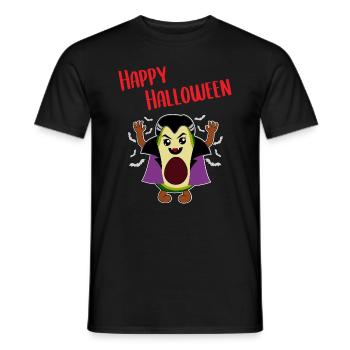 Avocado Vampire Funny Halloween Gift - Men's T-Shirt - black - Front - AI Model Male 178 light (178cm)