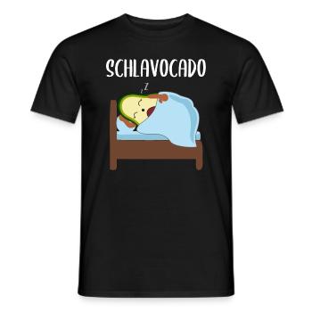Lustige Avocado Schlafende Frucht Beere Geschenk - Männer T-Shirt - Schwarz - Vorne - AI Model Male 178 light (178cm)