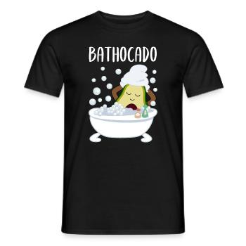 Avocado In Badewanne Lustiges Gemüse Obst Geschenk - Männer T-Shirt - Schwarz - Vorne - AI Model Male 178 light (178cm)