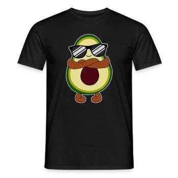 Avocado With Sunglasses Funny Gift - Men's T-Shirt - black - Front - AI Model Male 178 light (178cm)