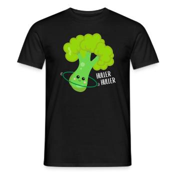 Kawaii Brocoli Hulahooping Cadeau - T-shirt homme - noir - Devant - AI Model Male 178 light (178cm)