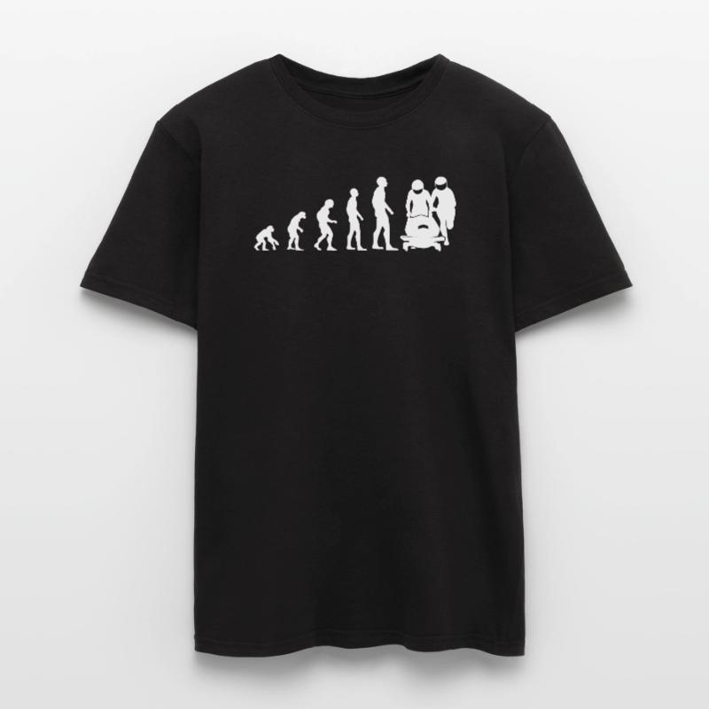 Bobsleigh Evolution Bobsleighing Bobsleigh Cadeau T-shirt homme