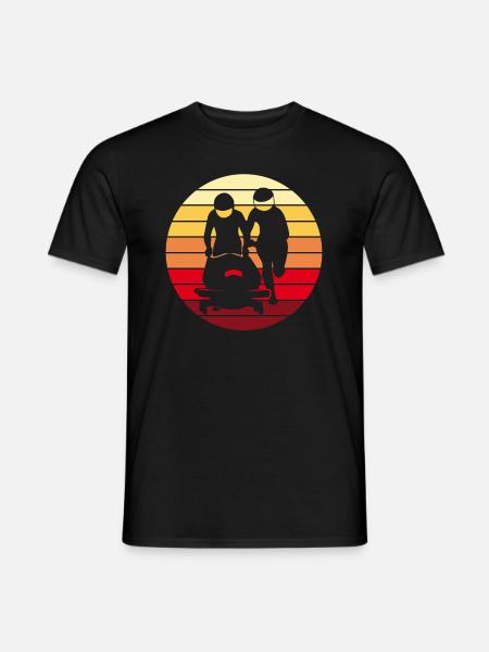 Bobsleigh Bobsleigh Retro Cadeau - T-shirt homme - noir