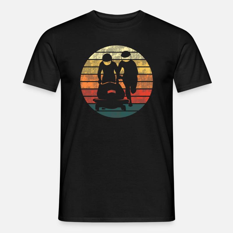 Bobsleigh Bobsleigh Retro Cadeau - T-shirt homme - noir
