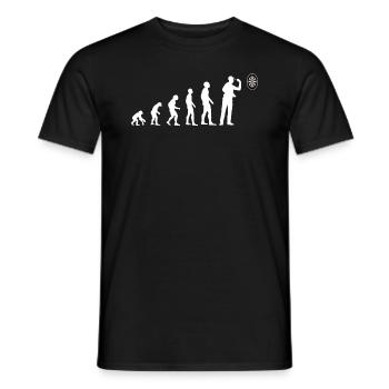 Darts Darts Player Evolution Darts Jeu Cadeau - T-shirt homme - noir - Devant - AI Model Male 178 light (178cm)