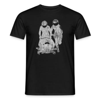 Bobfahrer Bobfahren Bobsport Fans Geschenk - Männer T-Shirt - Schwarz - Vorne - AI Model Male 178 light (178cm)